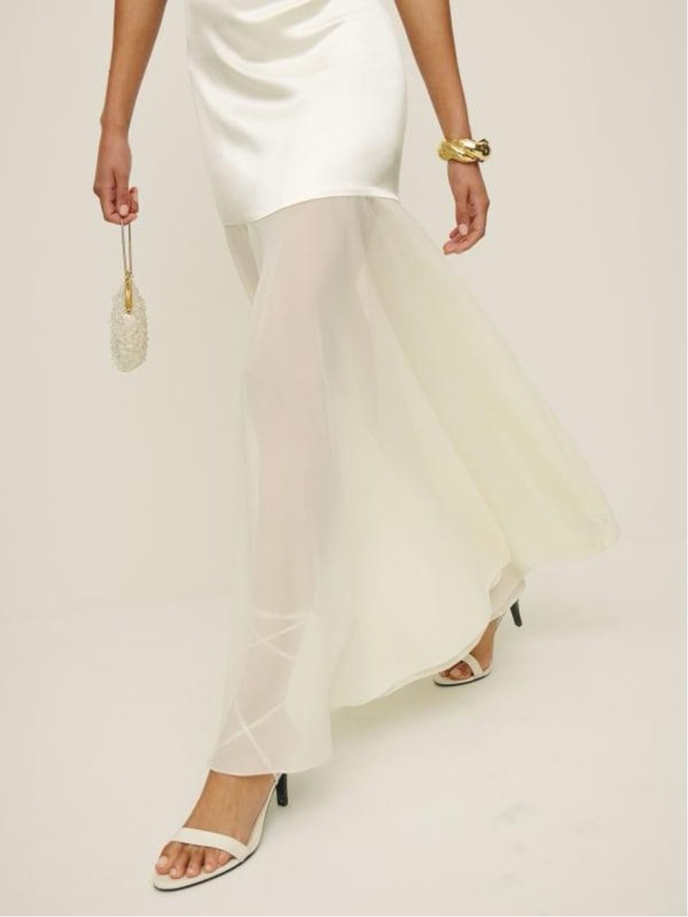 Reformation Zaire Dress in Ivory - Picture 2 of 5